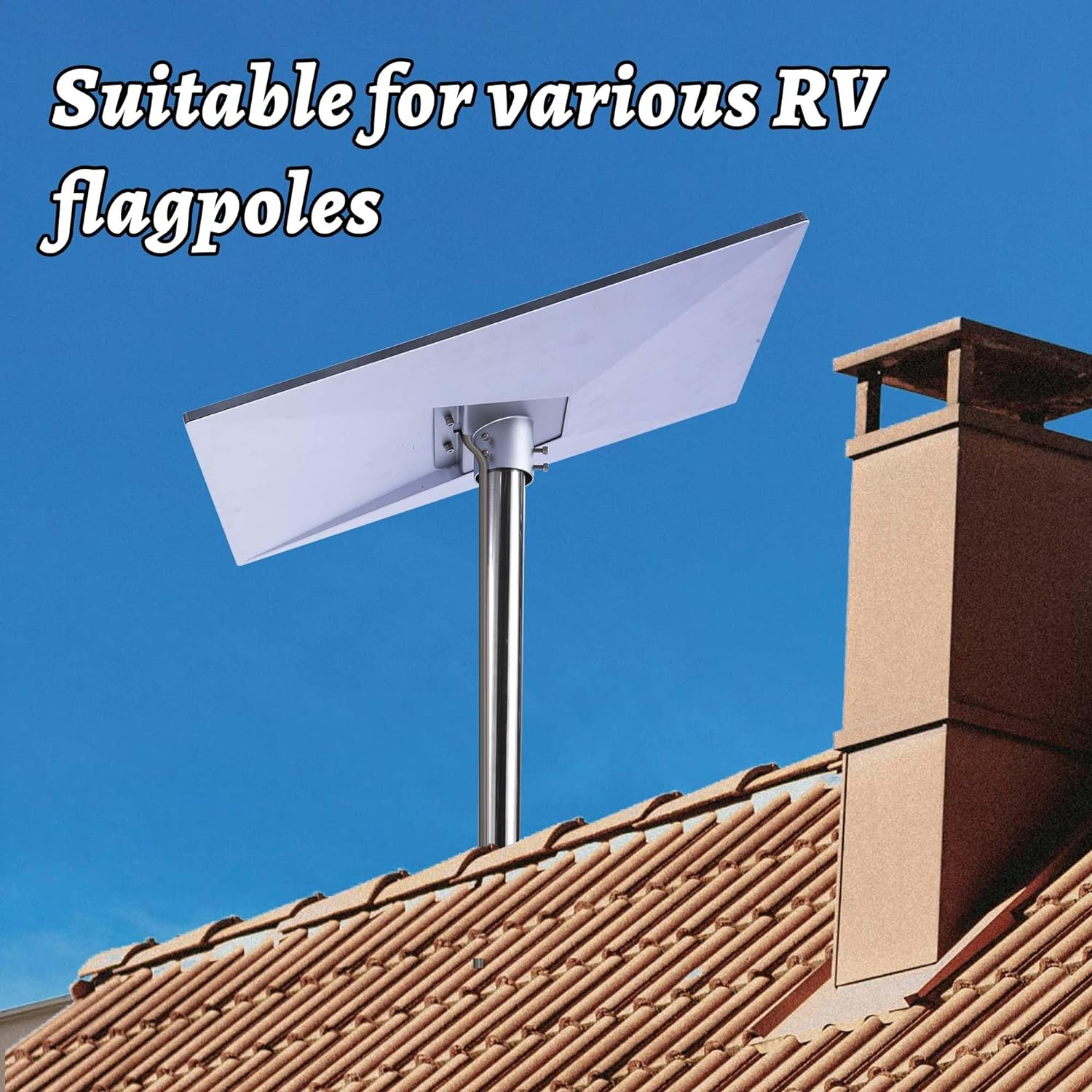 Starlink Gen 3 Pipe Adapter and Pole Mount - Standard Dish Kit for Roof Mounting