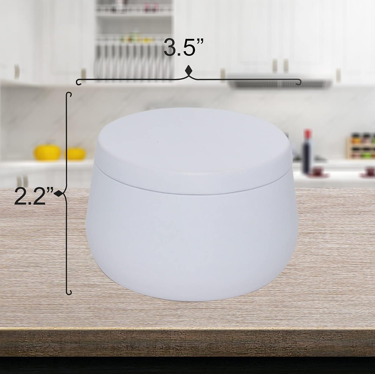 8Oz Candle Tins with Lids,White Candle Jars,Bulk Candle Tins for Making Candles,Candle Making Jars(24Pack, White)