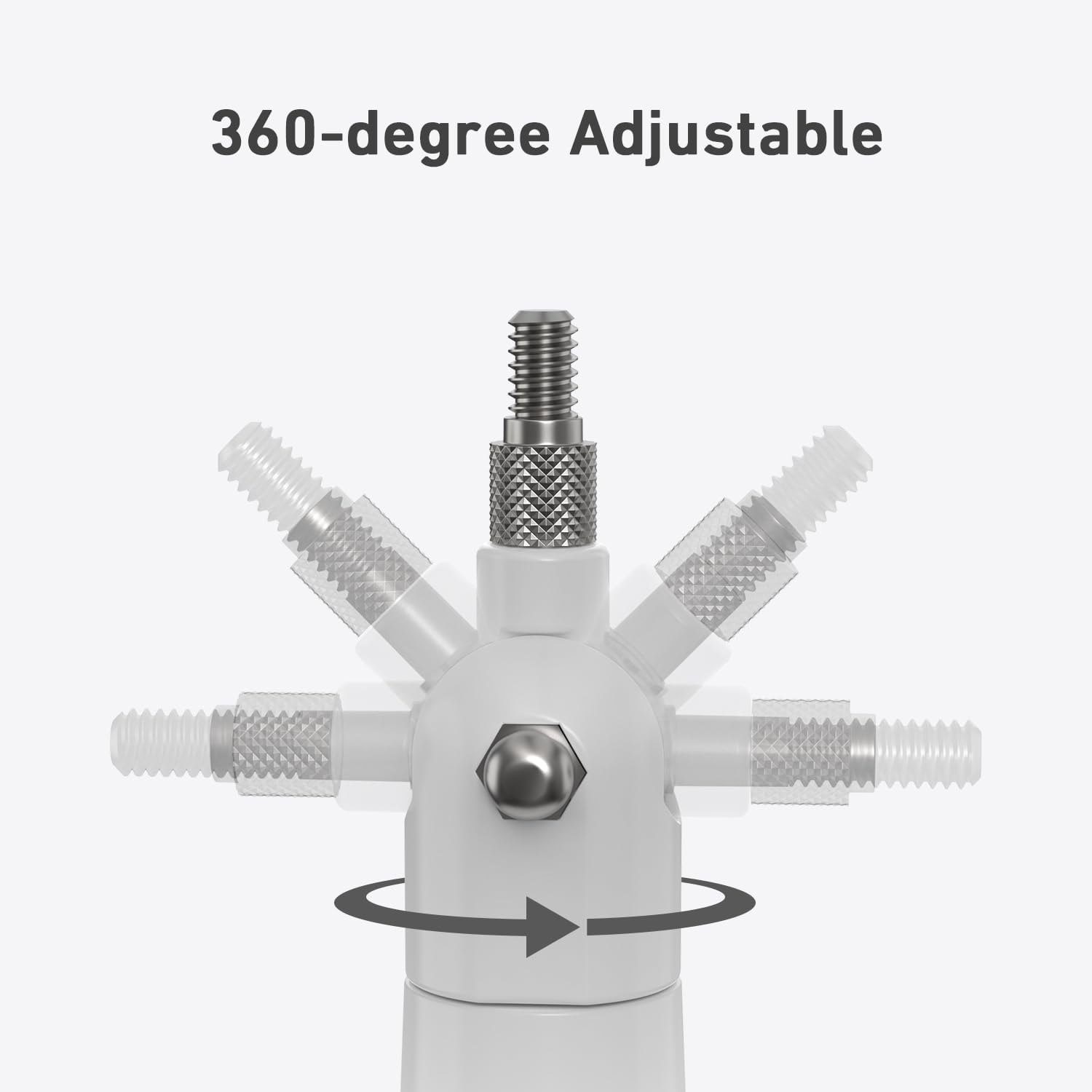 Holicfun Indoor Outdoor Camera Magnetic Mount, Compatible with Ring, Blink, Eufy, Google Nest, Wyze, Arlo, Simplisafe, Reolink, and Tapo Cameras - White image number 5