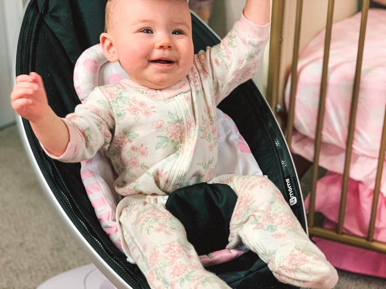 Infant Insert Compatible with 4Moms Mamaroo & Rockaroo &ndash; Car Seat Insert 2 Pack &ndash; Reversible Infant Car Seat Insert &ndash; Rockaroo & Mamaroo Newborn Insert &ndash; Soft Plush Minky Car Seat Head Support Insert image number 6