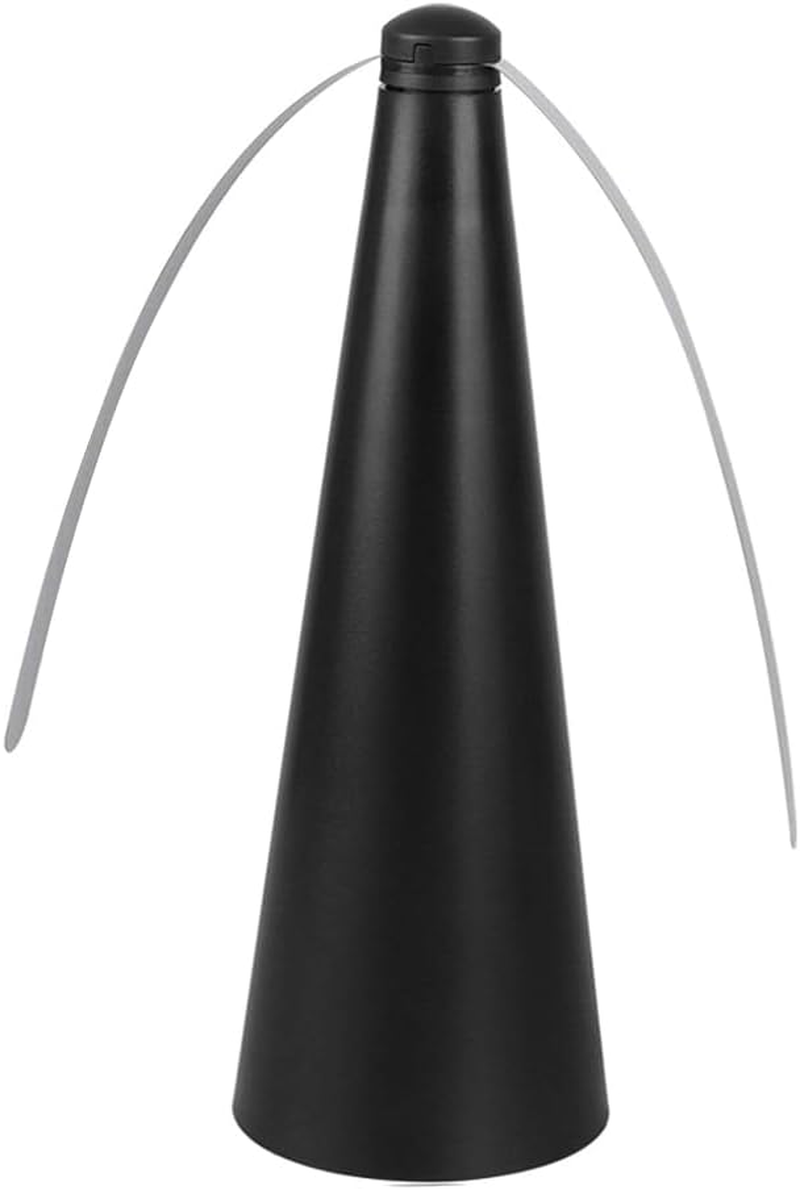 Living Today Fly Swatter Fan, Battery Operated Food Spinning Fan for Table Picnic,Portable Table Fly Repellent Fan,Food Fruit Fans for outside Indoor Meal for Restaurant Patio Home Barbeque (1, Black) - 1, Black image number 3