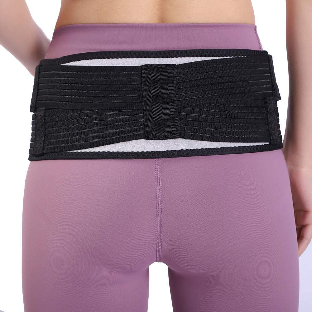 HEERTEE Sacroiliac SI Hip Belt for Women and Men That Alleviate Sciatic, Pelvic, Lower Back and Lumber Pain, Stabilize SI Joint | Trochanter Belt | Anti-Slip and Pilling-Resistant (Plus(Fits Hip Size 46"-55"))