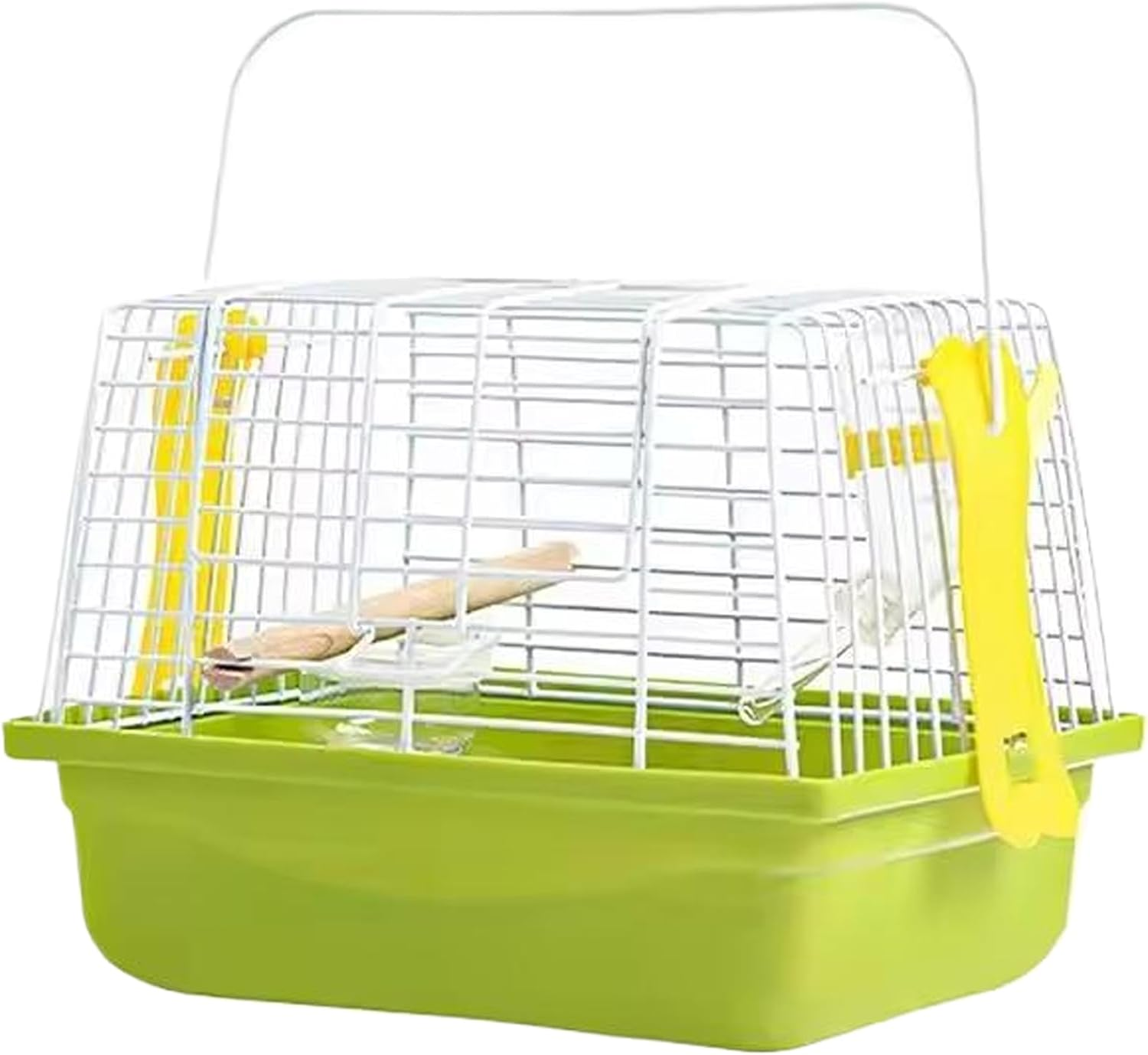 Bird Travel Cage Portable Bird Travel Cage with Handle and Bottom Net, Easy to Assembly for African Grey Conure Cockatiel Lovebird Finch Canary image number 4