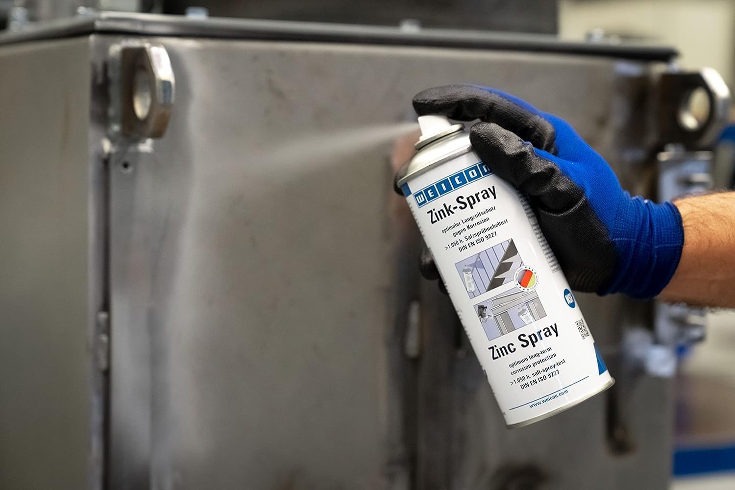 WEICON Zinc Spray 400 Ml | T&uuml;v-Tested | Fast-Drying, Heat-Resistant and Suitable as Primer for Metal |Matt Grey image number 3