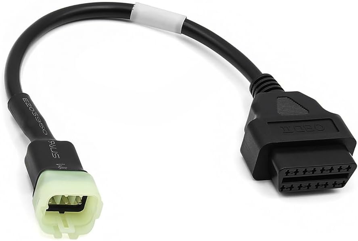 Goliton 6 Pin to 16 Pin Diagnostic Cable Adapter Compatible for Kawasaki Motorcycle Motorbikes to Kline/Can Bus Motorcycle OBD Diagnostic Scanner Reader image number 1