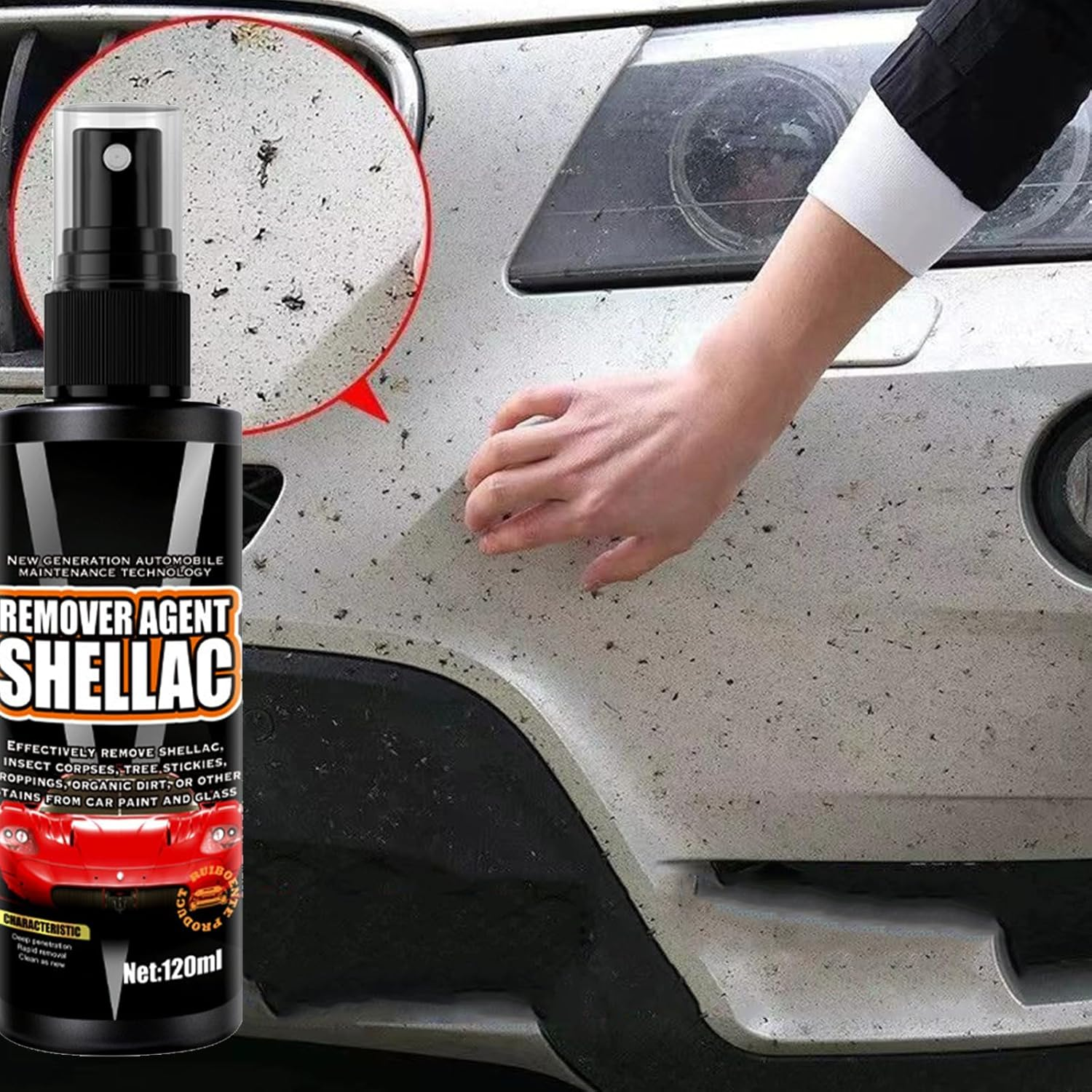 KOAHDE Rubber Removal Cleaning Agent, the Car Dirt the Liquid, Glass Polishing Liquid, for Cleaning, Intensive Care and Long-Lasting Protection for All Plastic image number 5