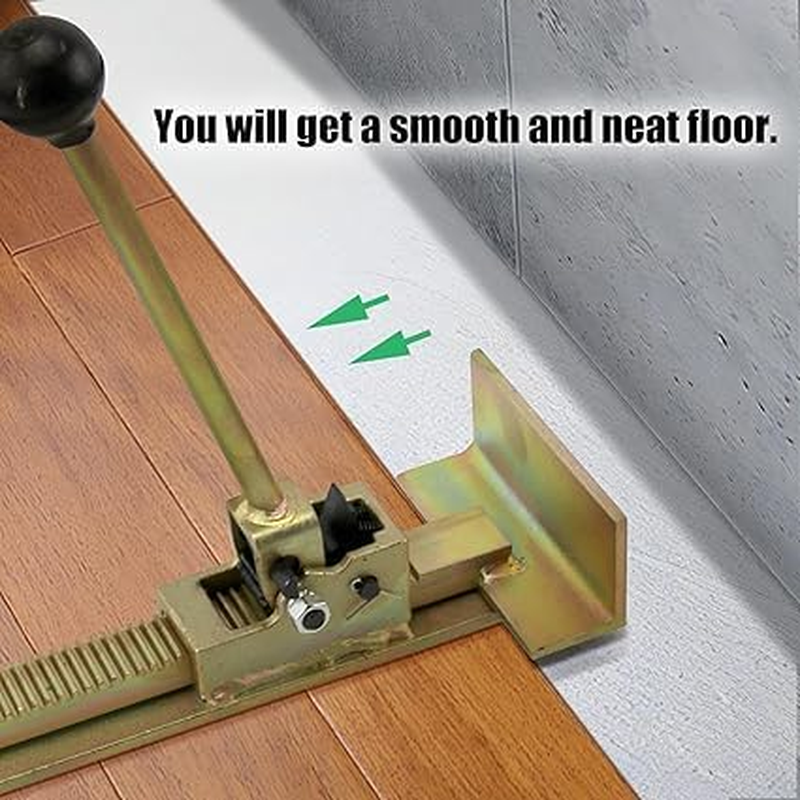 2 PCS Professional Flooring Jacks for Hardwood Floors- Hardwood Floor Installation & Straightening Tool with Precision Positioning for Wood Laminate Flooring, DIY & Pro Alignment Kit (Golden) image number 5