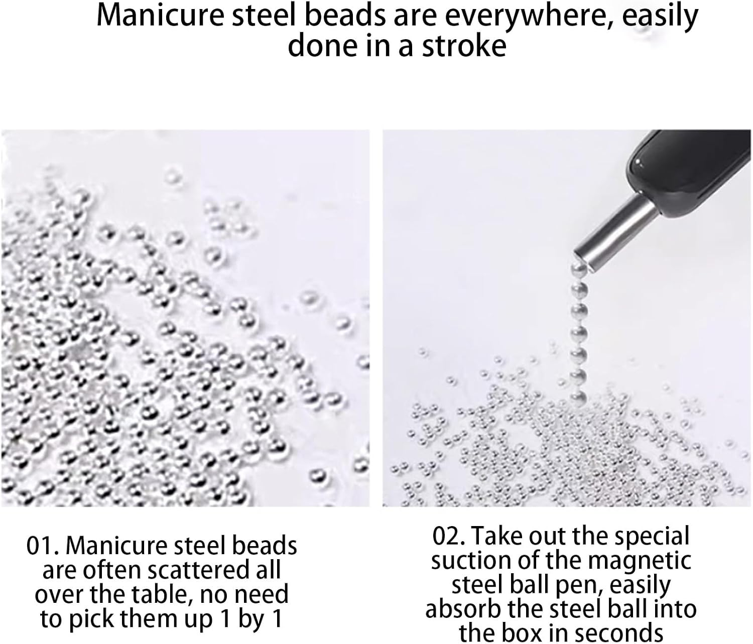 Nail Pens, 3D Cat-Eye Gel Nail Pens, Magnet Stick Double Head Long-Lasting Manicure Portable Home Manicure Tool for Travel Holiday Salon Birthday image number 3