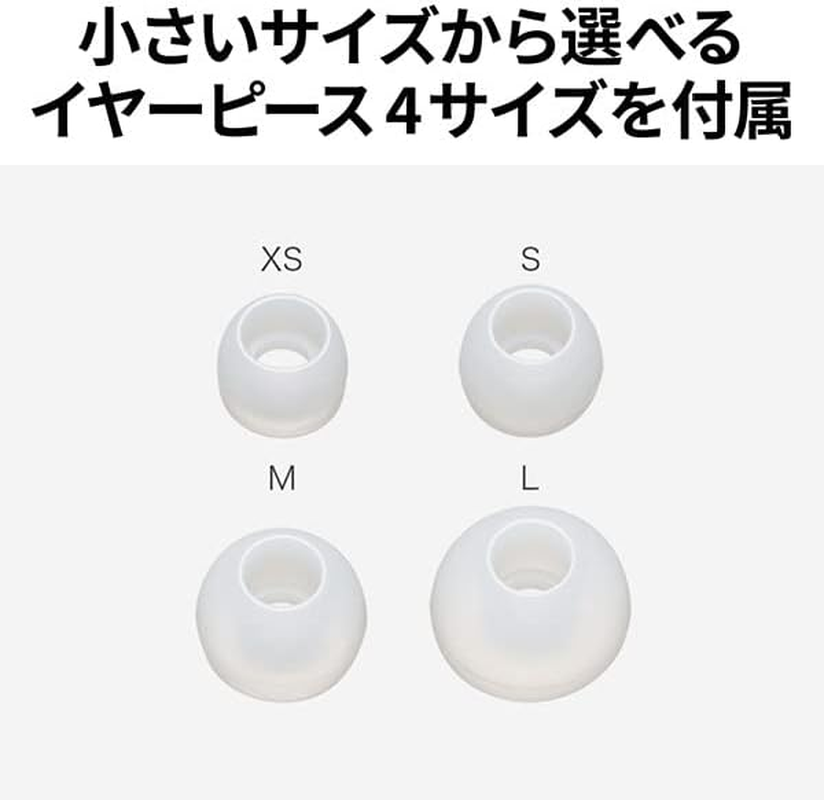 JVCKENWOOD Victor HA-A20T Wireless Earphones, Bluetooth Headphones, Weight: 0.1 Oz (4.2 G) (Single Ear), Small, Lightweight Body, up to 24 Hours Playback, Waterproof for Life, Bluetooth Ver.5.3,