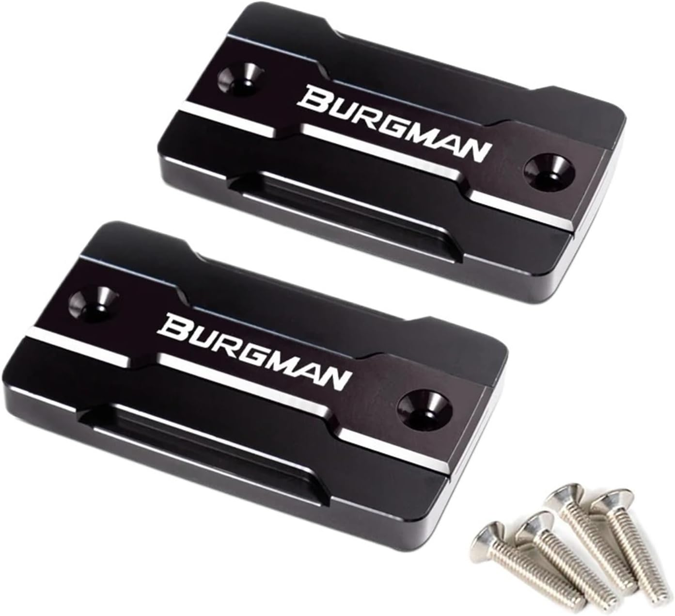 DWESWQQ Fit for BURGMAN 650 AN650 BURGMAN650 2004-2021 2022 2023 2024 Motorcycle Front Brake Fluid Fuel Tank Cover Protection Accessories(Two Black) - Blue image number 5