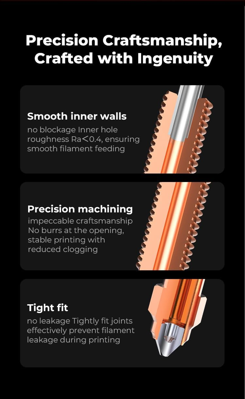 Creality Upgraded K1C Ceramic Heating Block Kit&mdash;Quick-Swap Nozzle Kit image number 6