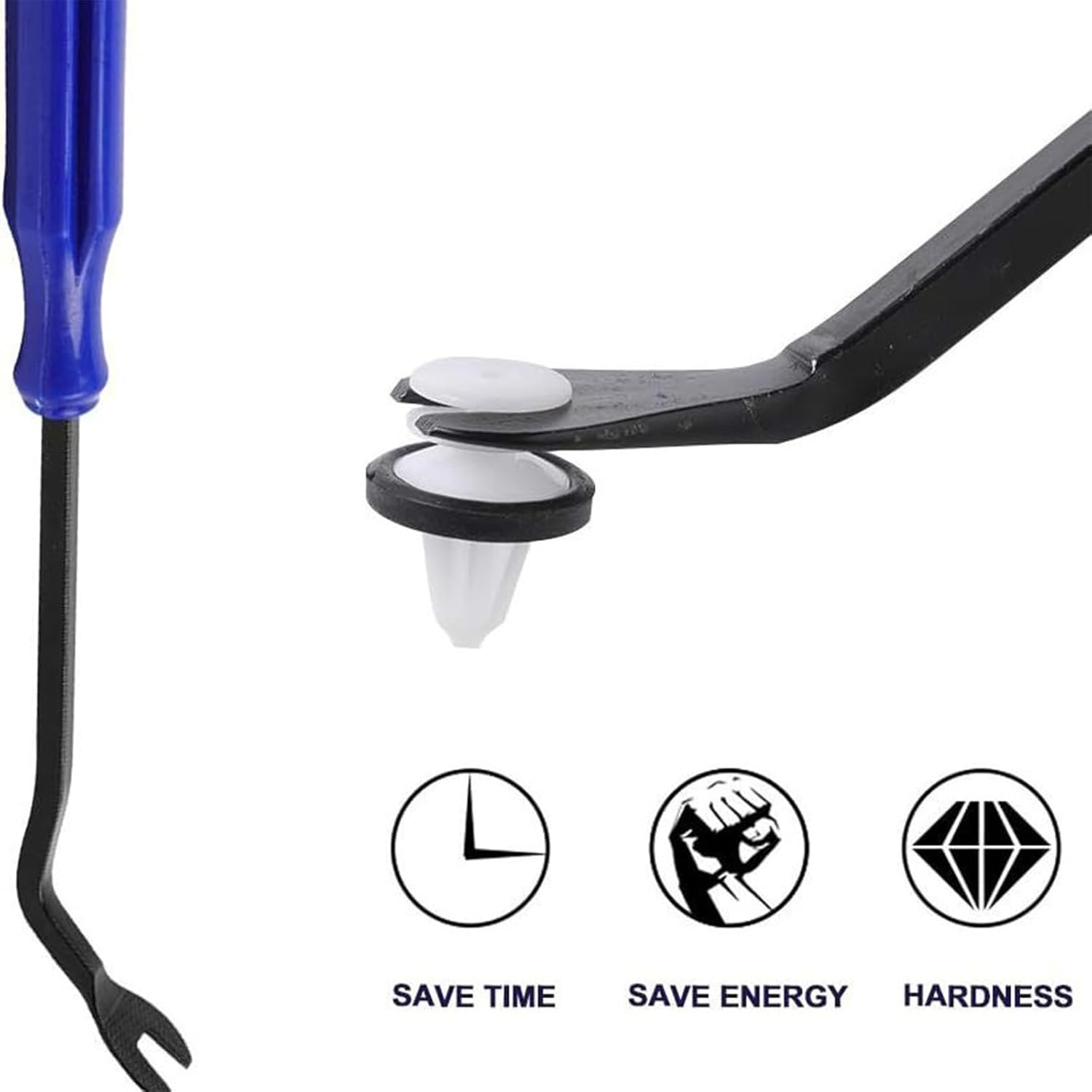 Yxvyxymyxxg Automotive Trim Removal Tool Kit, 5-Pack No-Scratch Plastic Pry Tools - for Car Door Panel/Dashboard/Interior Trim & Fastener Clip Removal image number 4