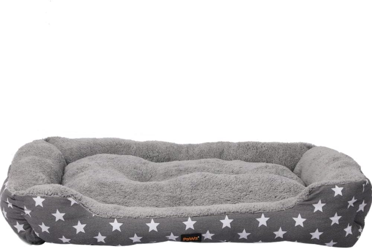 Pawz Deluxe Soft Cushion Lining Warm Kennel Star Bed for Dog, X-Large, Grey image number 2