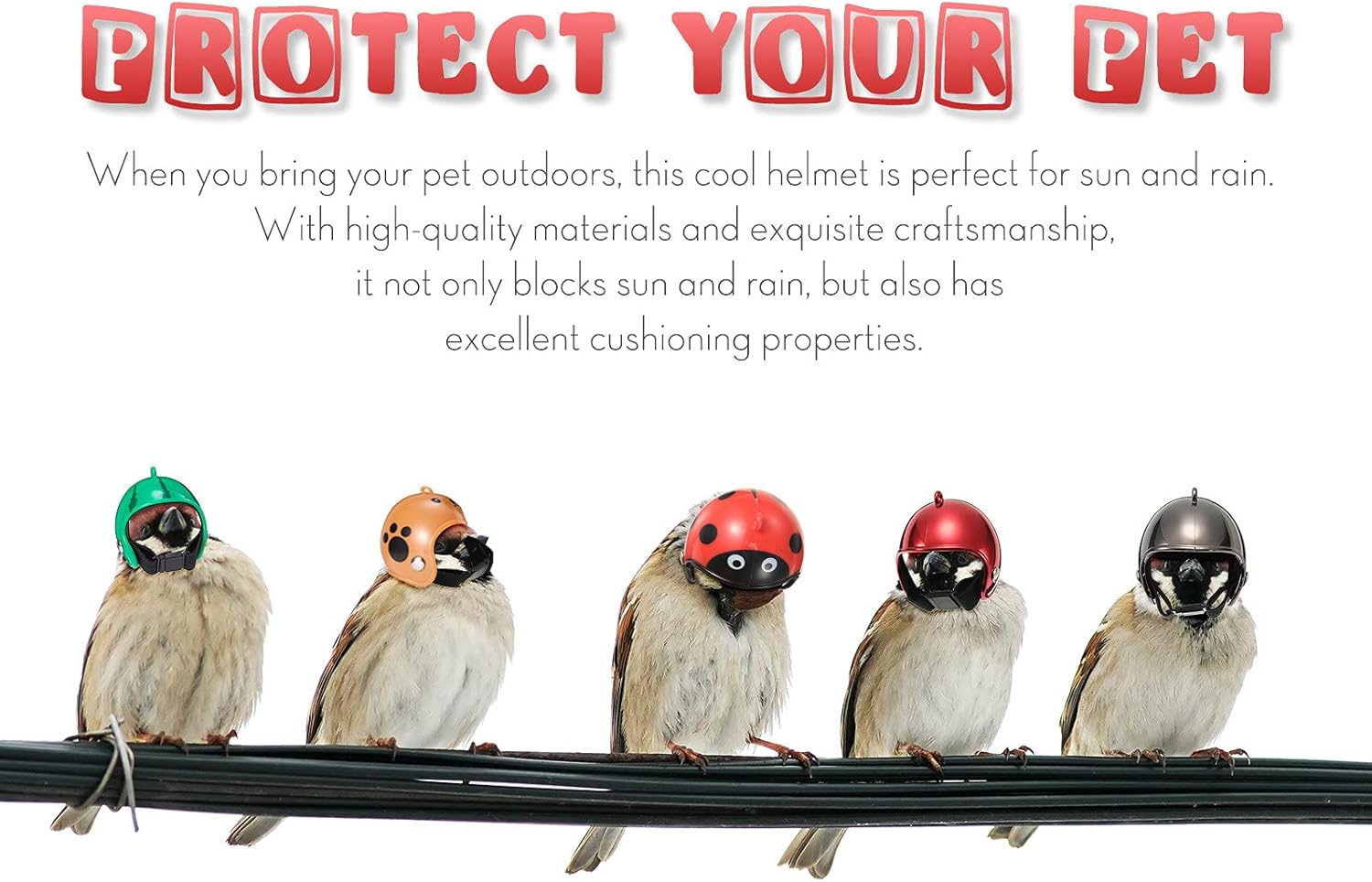 Skylety 8 Pieces Hens Helmet Chicken Pet Safety Helmet Funny Bird Hens Hat Headwear Small Pet Hard Hat Costumes Accessories for Chicken Bird Parrot Parakeet(Animal, Solid Color) image number 2