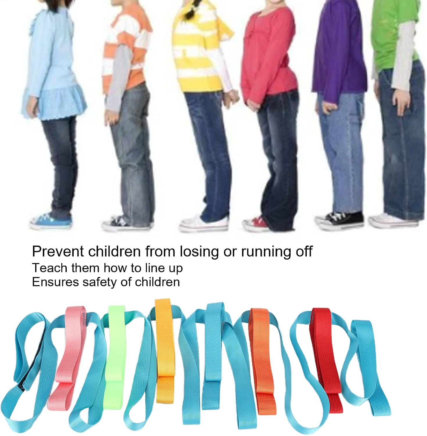 FASJ Safety Walking Rope, Anti‑Lost Webbing Material Kids Walking Rope for Preschool for Kids image number 6