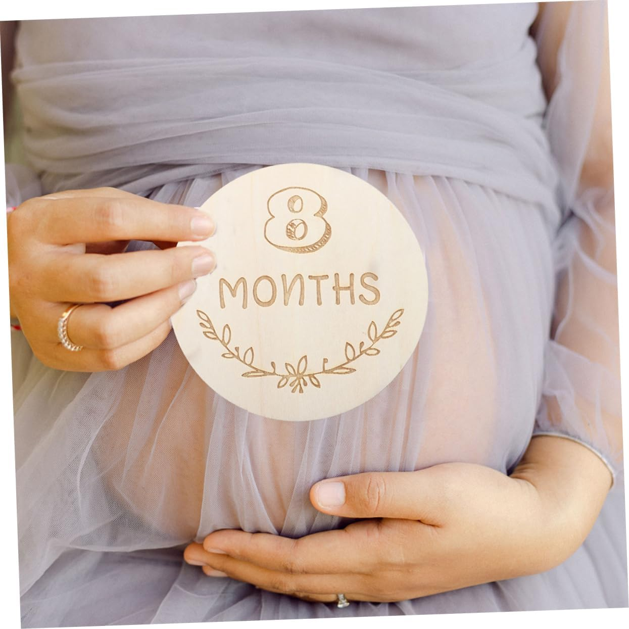 ERINGOGO Pregnancy Monthly Recording Cards Milestone Cards Photography Props for Newborn Journey image number 4