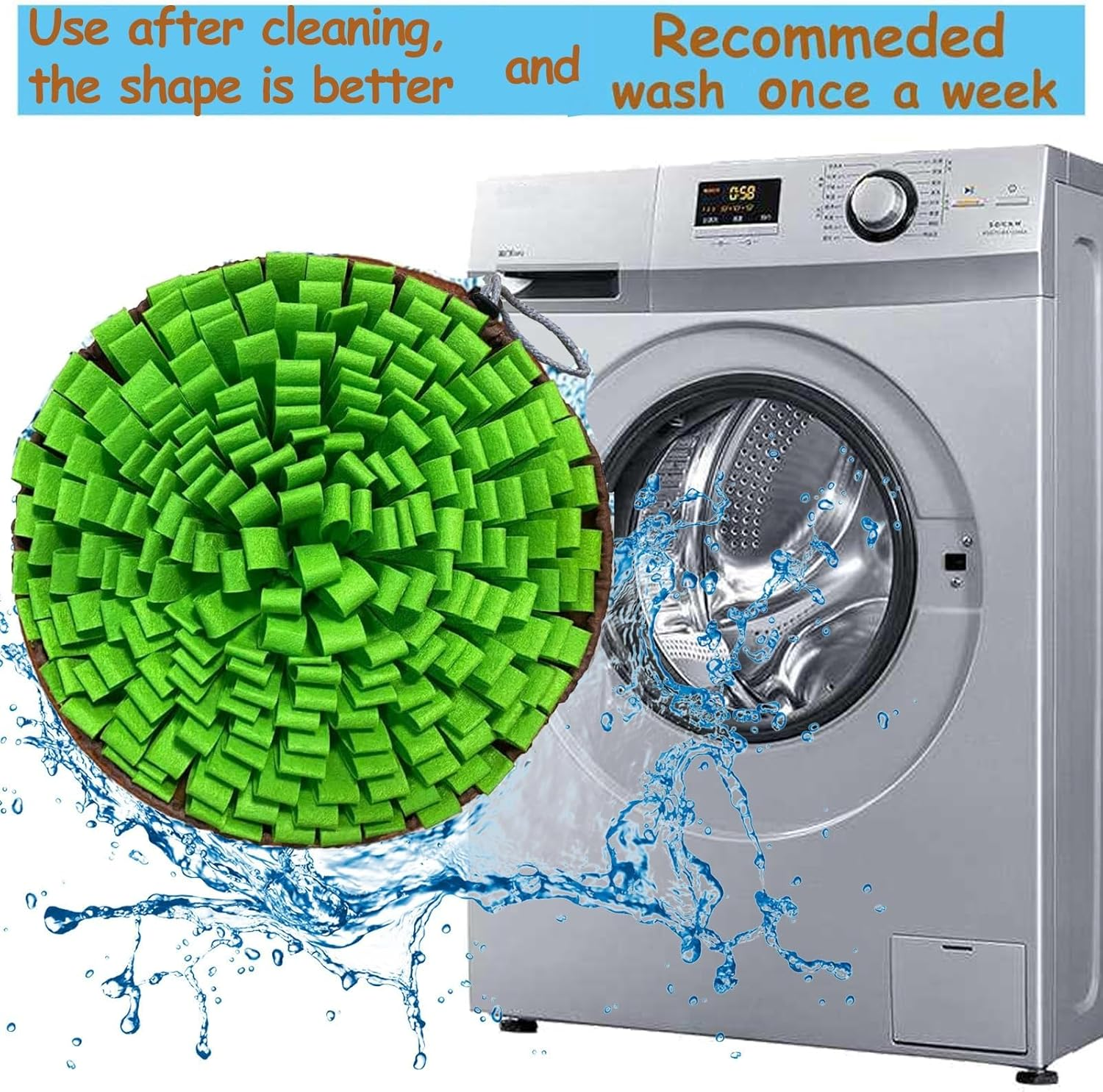 Heatunk Interactive Snuffle Mat for Pets: Encourages Natural Foraging & Stress Relief - Ideal for Dogs, Cats, and More image number 1