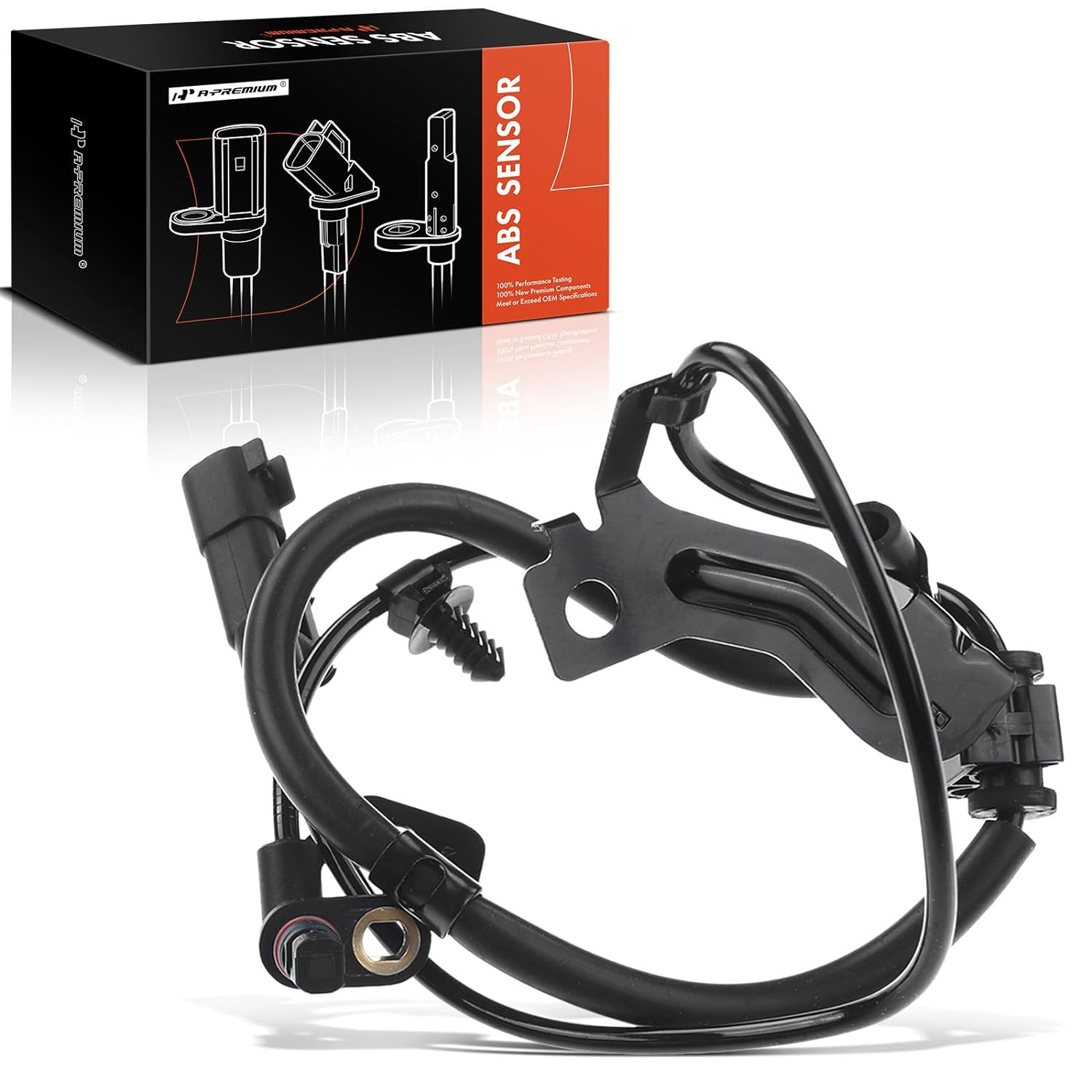 A-Premium Rear Right ABS Wheel Speed-Sensor - Compatible with Dodge Journey 2009 10 11 12 13 14 15 16 17 18 19 2020, Sport Utility - Rear Passenger Side, Replace# 04743874AE, 4743874AF image number 5