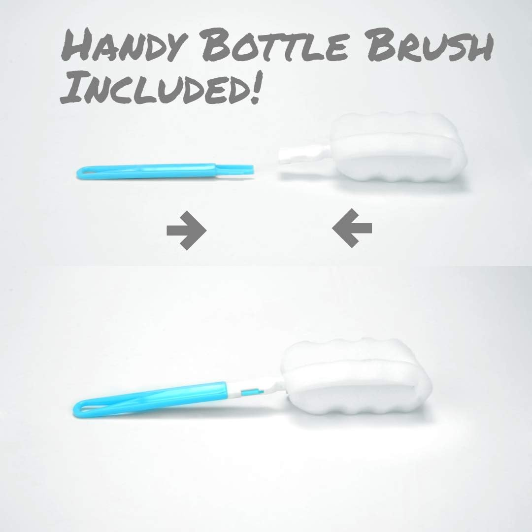 Bottom Loading Fruit Infuser Water Bottle (Oneclick Open Lid) - BPA Free Tritan Plastic - Leak Proof - 24Oz - Infusion Recipe Ebook Included image number 2