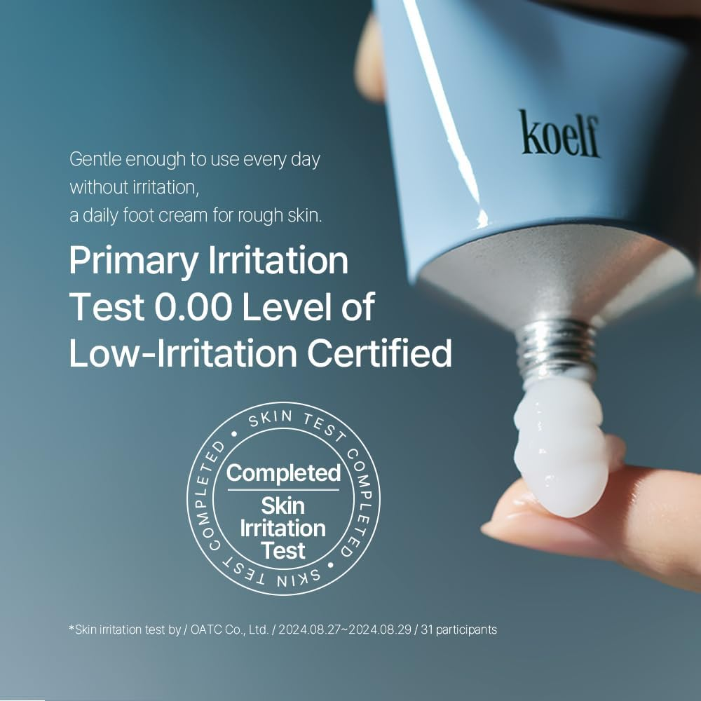 Koelf Foot Cream Mystic Grove 50Ml (1.69 Fl. Oz.) - Foot Care, Odor Care, for Dry & Rough Skin, Hinoki Scented, Cypress, Amber, Foot Repair Cream with Urea, Enzyme, Glycolic Acid for Smooth Skin