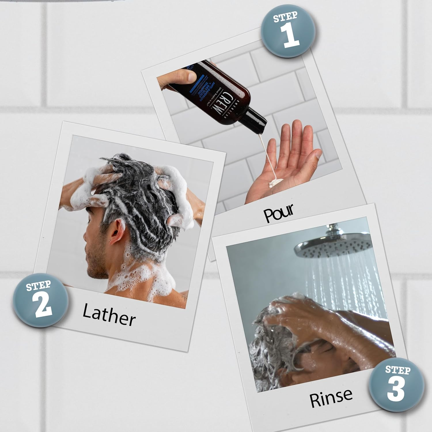 American Crew anti Dandruff and Dry Scalp Shampoo 250 Ml image number 4