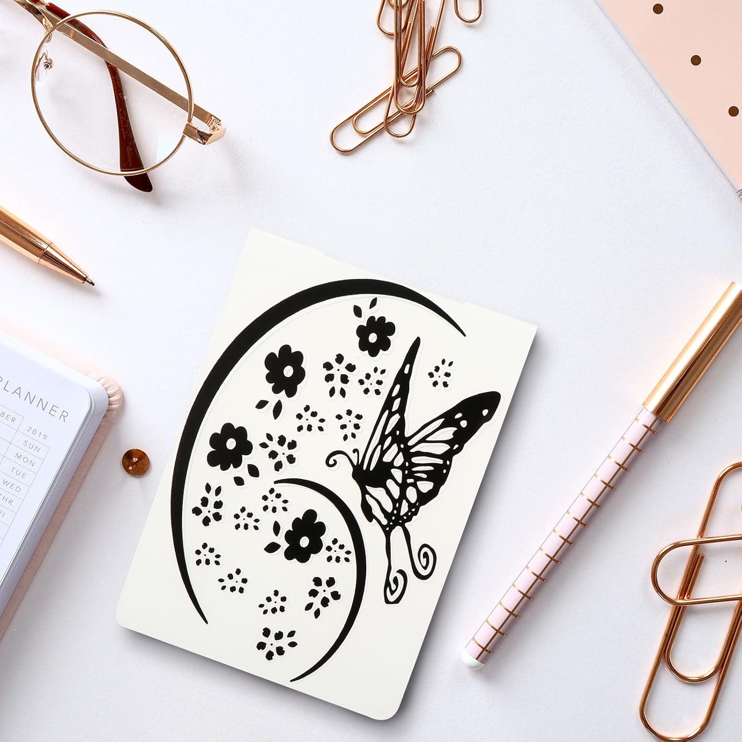 GLEAVI Embossing Folders 10Pcs Embossing Machine Template Paper Embossed Folder DIY Craft Template