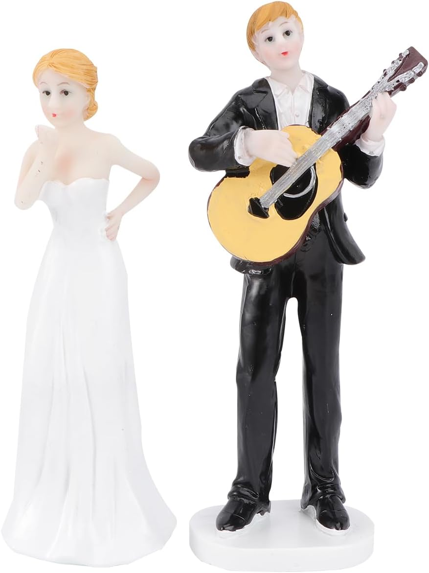 Wedding Cake Topper Resin Figures for Wedding Figure for Wedding Cake Wedding Couple Cake Topper Cake Topper Decor image number 1