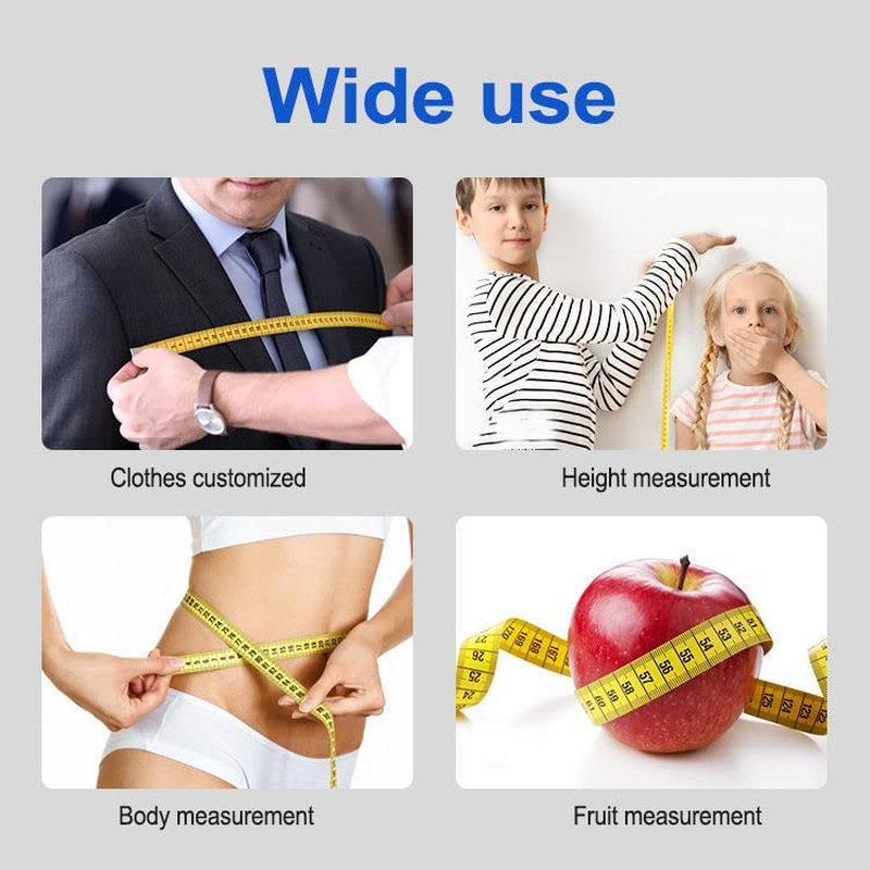 Dual Sided Measuring Tape Double Scale Soft Tape Measure Body Sewing Flexible Ruler Sewing Tailor Tape Body Measuring Measure Ruler Dressmaking Tool Sewing Measuring Tape,Body Sewing Flexible Ruler image number 1
