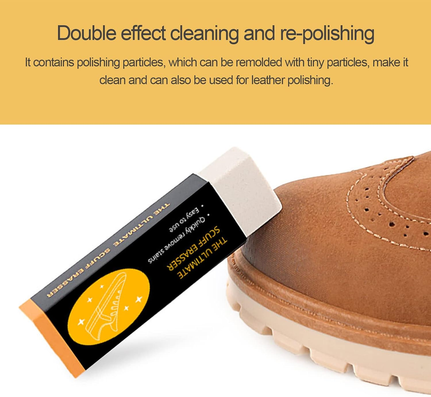 Rubber Eraser for Suede Nubuck Clean Shoes Stain Polisher Leather Shoes Boot Cleaning Brush Wipe and Care Accessories BAEXUE