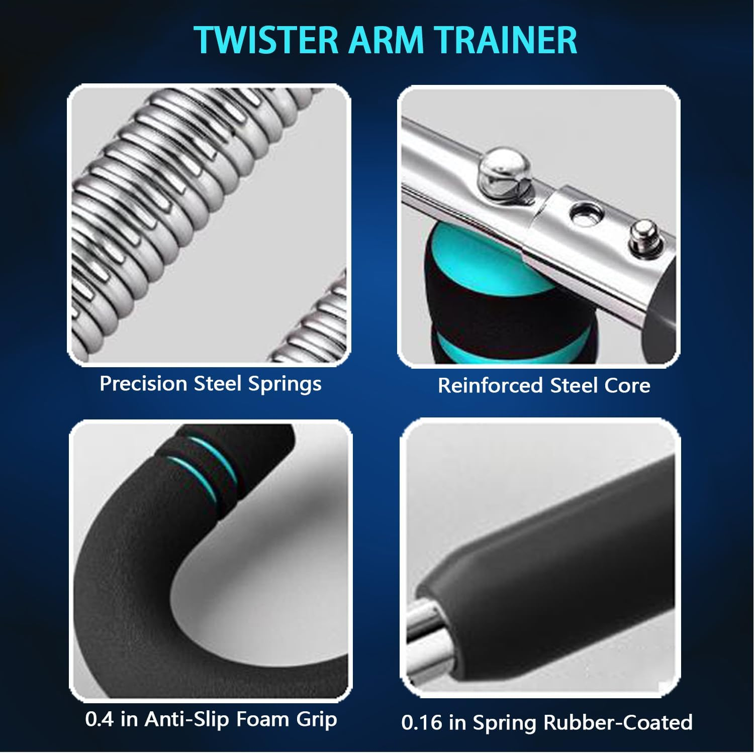 Twister Arm Exerciser Chest Workout,Portable Power Twister Bar,Muscular Strength Enhancer,Thigh Master Trainer Men,At Home Fitness Equipment image number 2