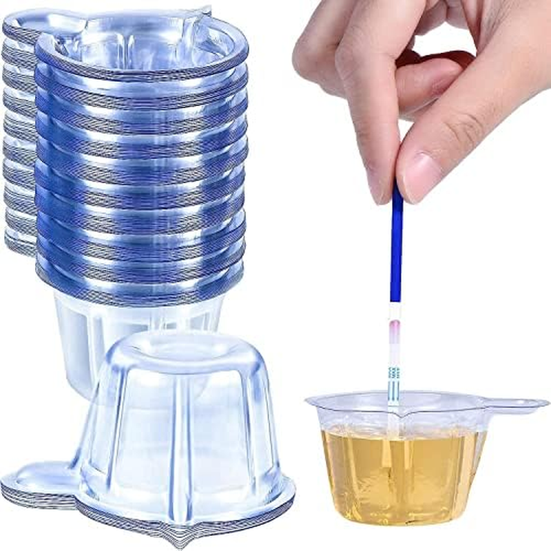 Urine Cups Plastic Urine Collection Cups Disposable Urine Specimen Cups for Pregnancy Test, 40 ML (60 Pieces) image number 6