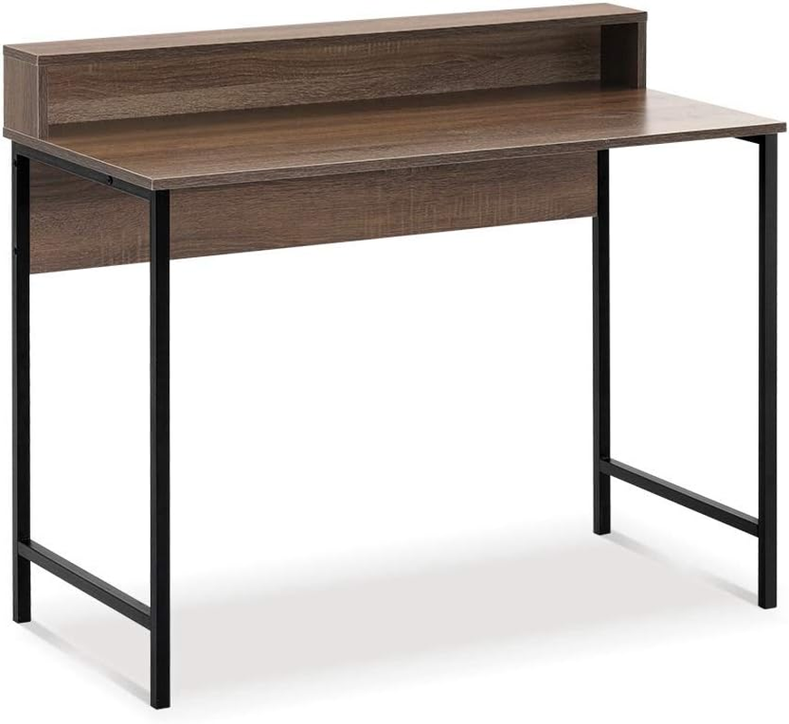 Artiss Computer Desk Office Laptop Desks 100Cm Engineered Wood Desktop Steel Frame Shelf Study Student Table, Home Furniture for Room, with Shelves Scrtch Resistant Easy Assembly image number 6