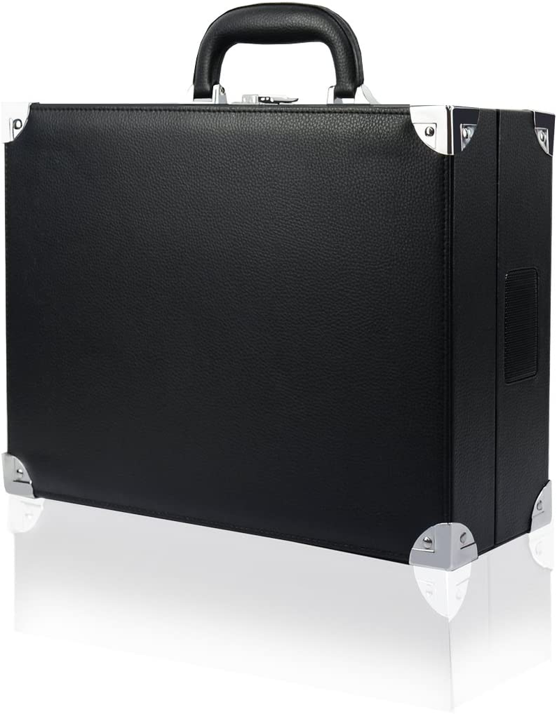 Mbeat Retro Briefcase-Style USB Turntable Record Player Vinyl to MP3 Built-In Stereo Speakers Black image number 5