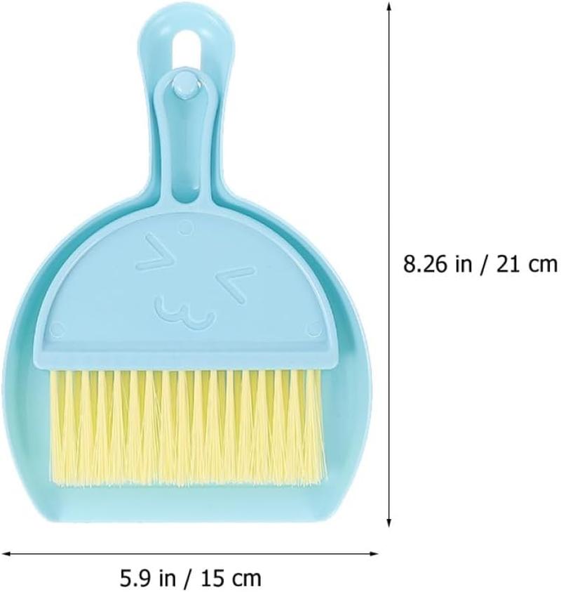 BESPORTBLE Hamster and Guinea Pig Cage Cleaning Brush Set with Dustpan Small Pet Cage Broom Kit for Litter Box Maintenance for Rabbits and Rodents image number 2