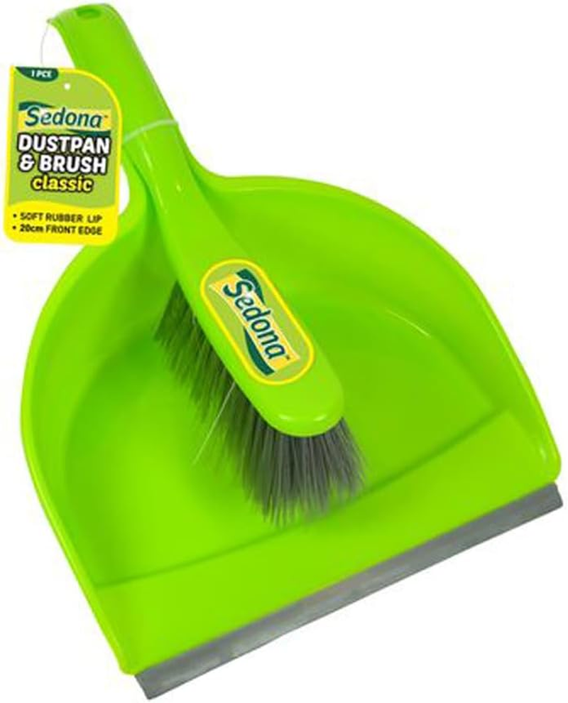 Sedona Dustpan and Brush 2-Piece Set, Assorted