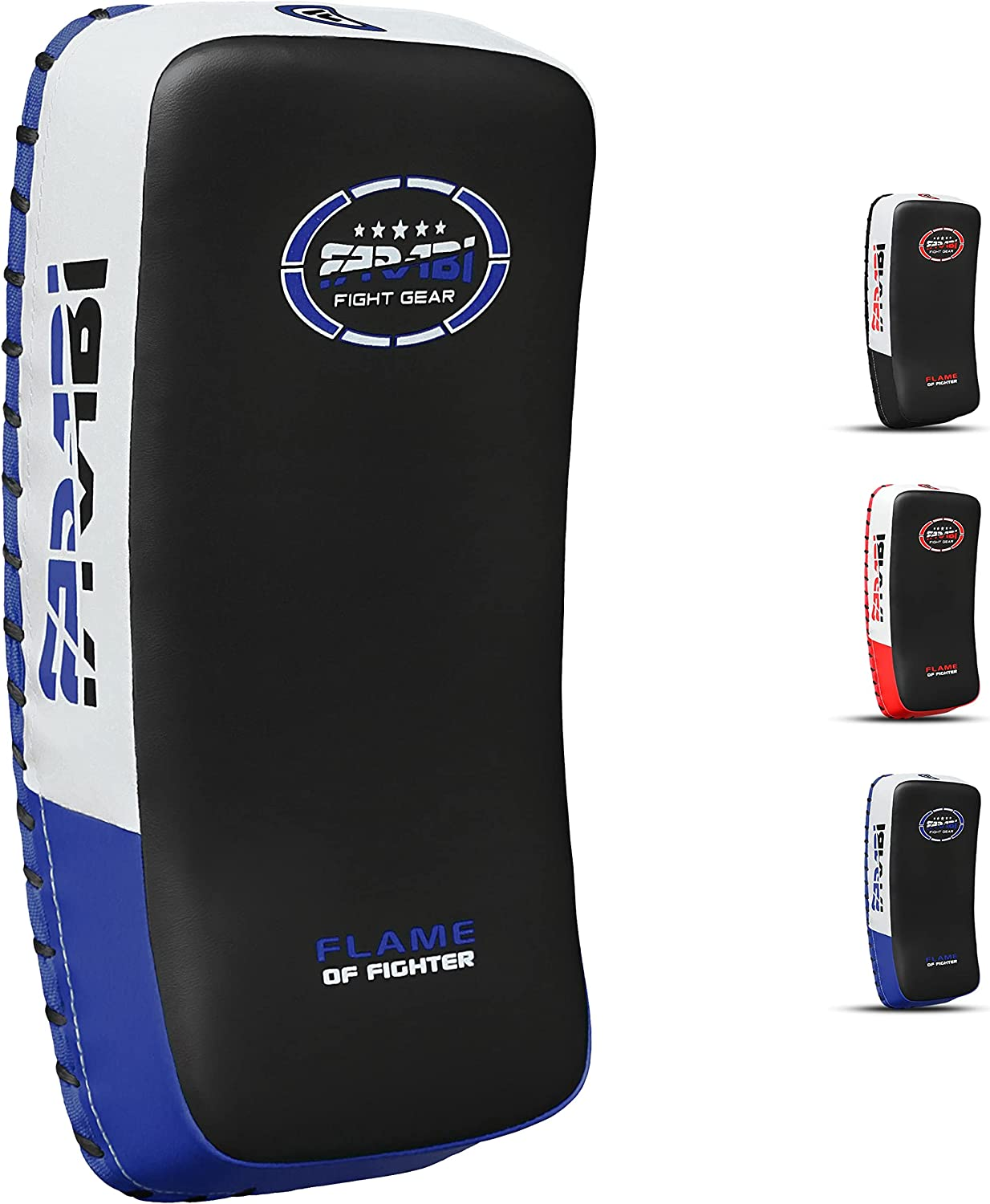 Farabi Sports Muay Thai Pad for Coaching, Training, Kickboxing Curved Kick Pad, Thai Pads Strike Shield MMA Muay Thai Pads X 1 Unit