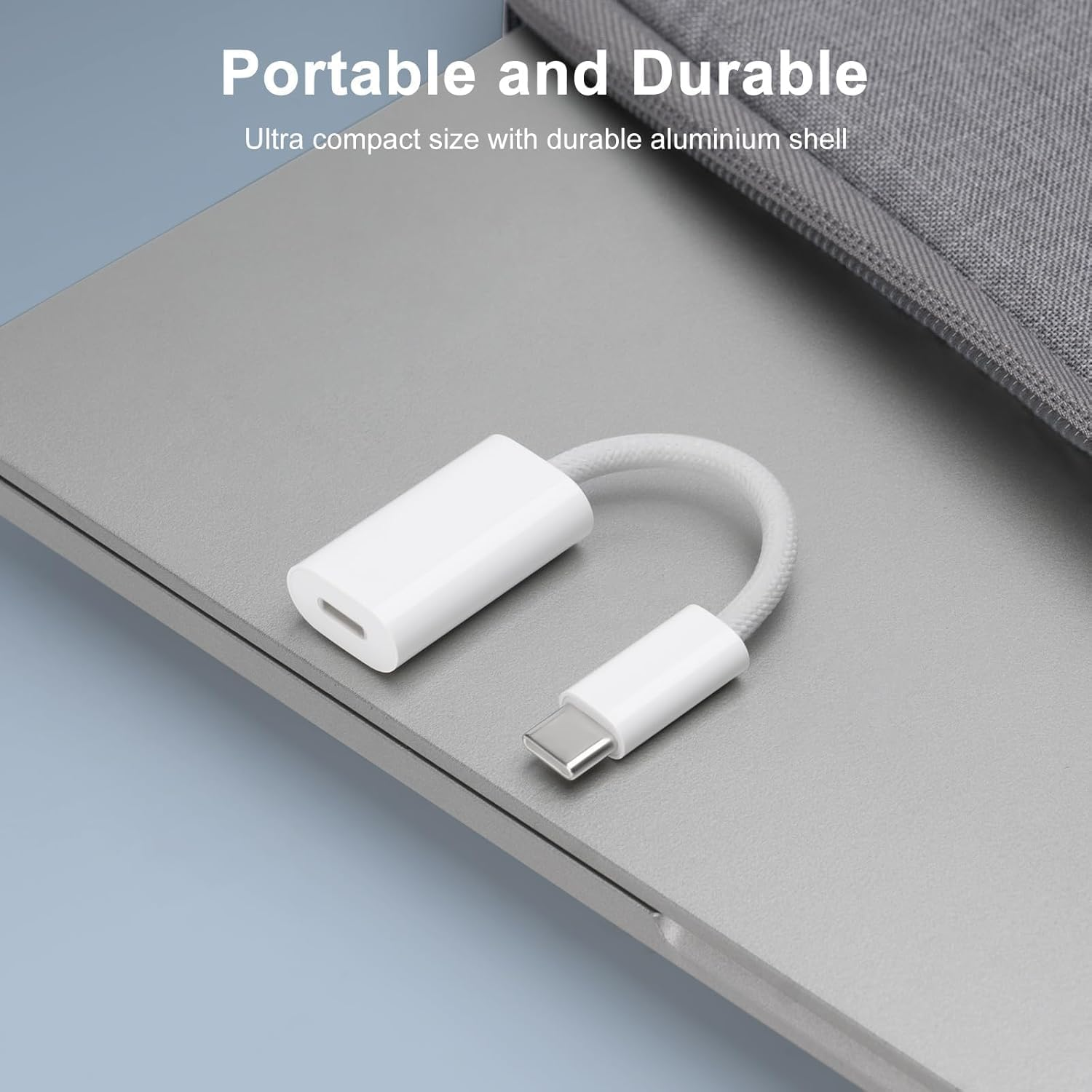 FARLINK USB C to Lightning Headphone Audio & Charging Adapter, 5-In-1 Charging/Data Transfer/Audio Adapter/Phone Calls/Control Music for Iphone 17/16/15, Ipad Pro, Macbook, Galaxy (Braid Cable) image number 5