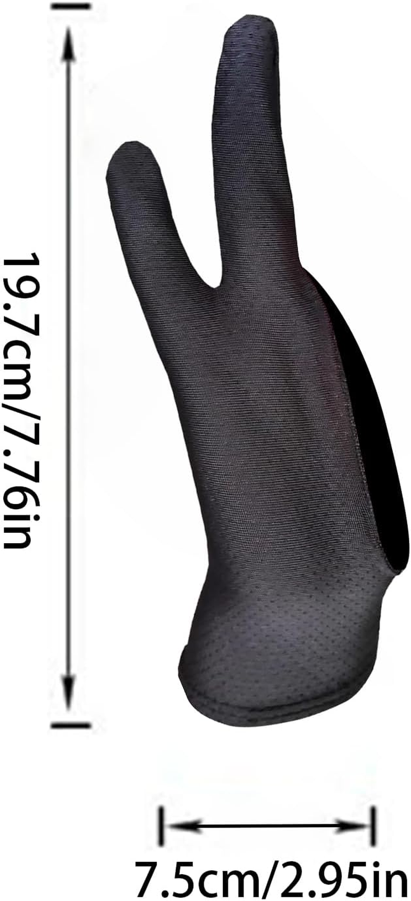 Meindin Digital Drawing Glove,Two-Finger Art Glove for Drawing Tablet - Breathable Accessories Reduces Friction for Crafting Painting Beginners Professionals image number 2