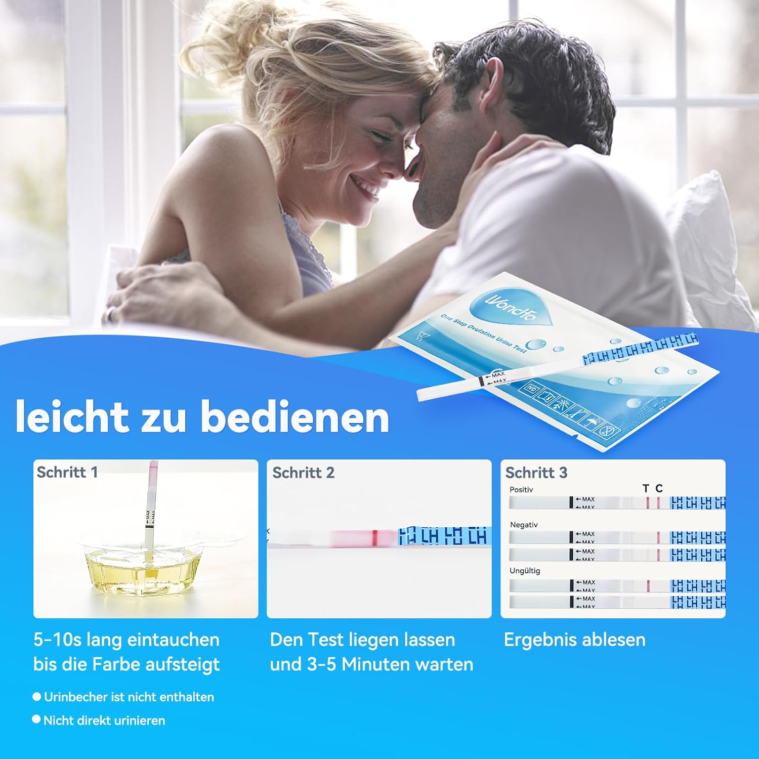 Wondfo 50 X Ovulation Test Strips Home Self Checking LH Sticks (50 Tests) image number 5