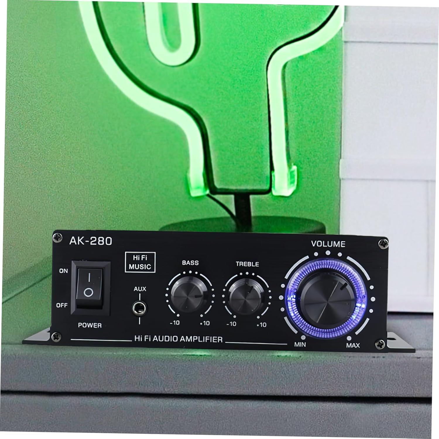 ABOOFAN 12V Mini Amplifier for Speakers Car Audio Amplifier Mp3 Small Speaker Amp for Motorcycle and Home Sound System image number 2