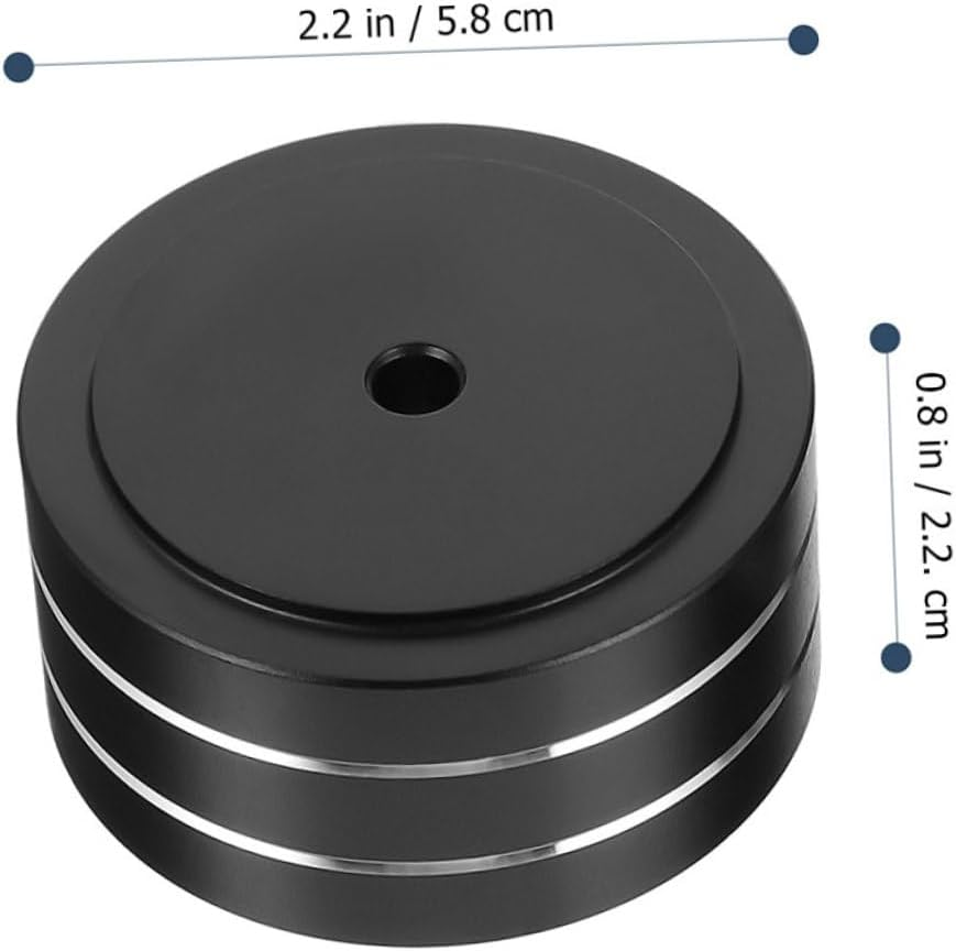 LIGIGWASH 4Pcs Speaker Isolation Feet and Vibration Absorber Pads for Hifi Amplifiers and Subwoofers Black 58X22Mm Speaker Isolation Pads for Audio Equipment and Turntables for Home Audio Systems