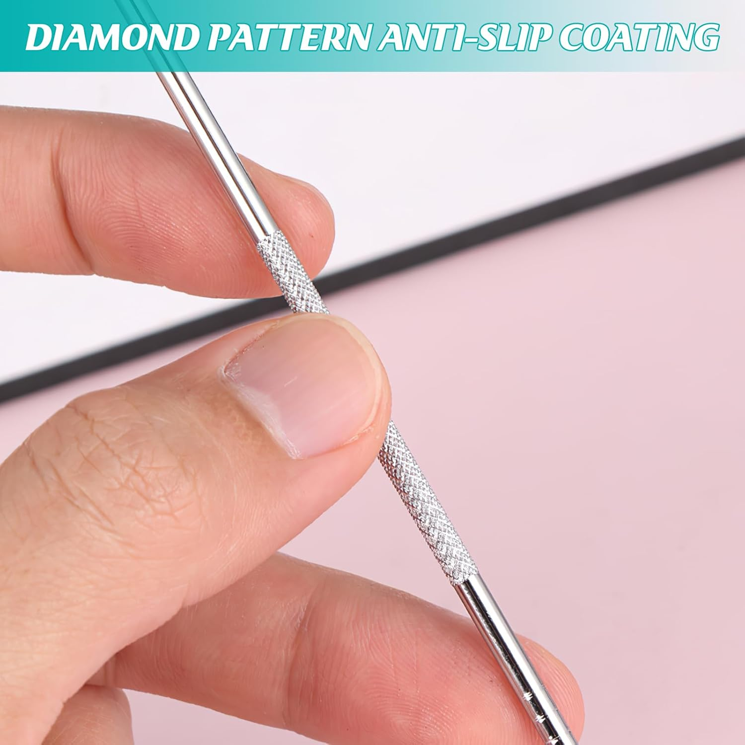 Lancet for Facial Milia Remover and Whitehead, 0.01Mm Ultra-Sharp Whitehead Remover for Face, Diamond-Shaped Anti-Slip Stripes, Plastic Box Packaging Pimple Extractor for Whelk Closed Fat Particle