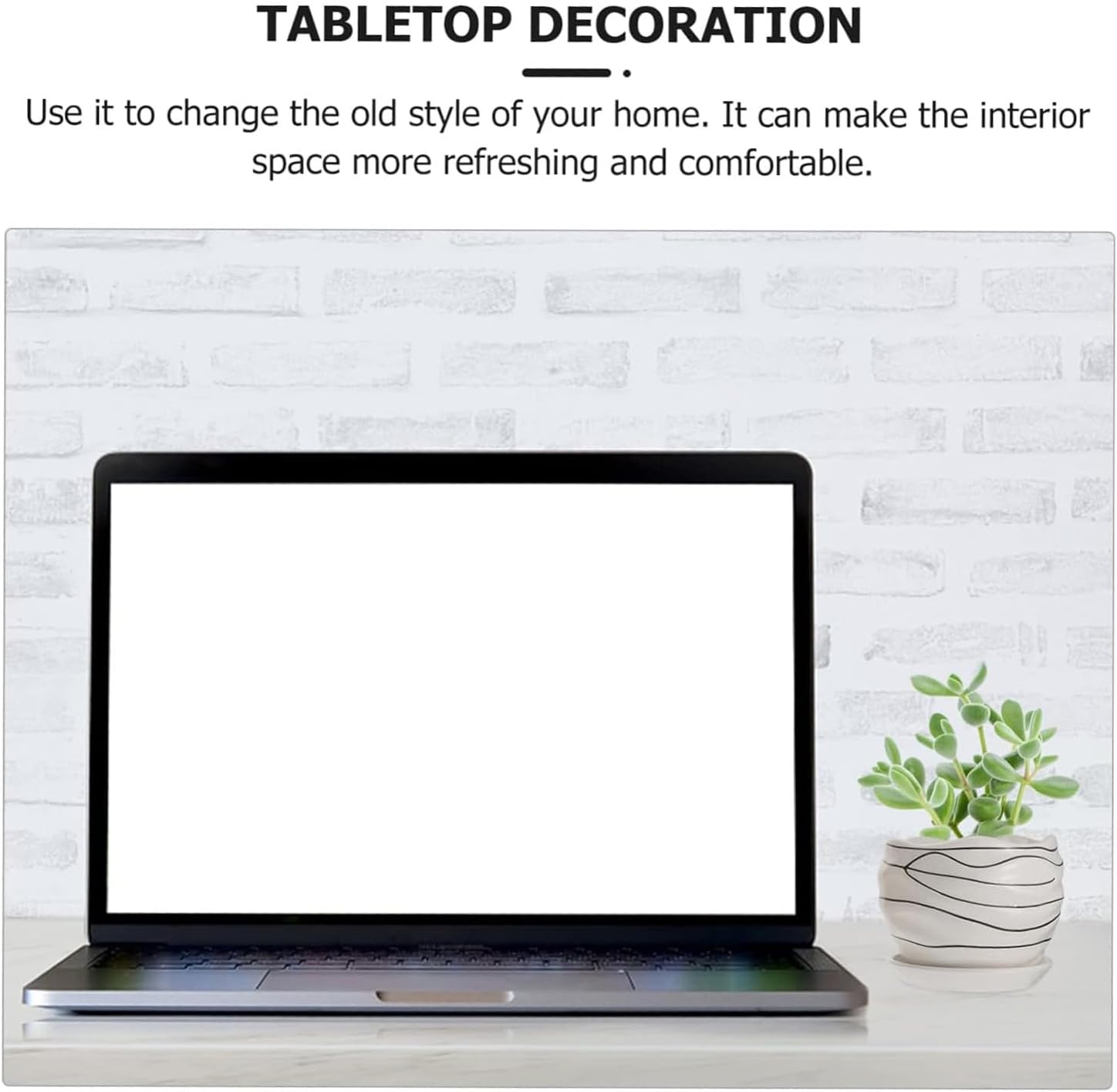 3-Piece Set. Large, Medium, and Small. Ceramic Striped Flower Pots. Home Plant Decoration. Elegant Ceramic Flower Pots. image number 3