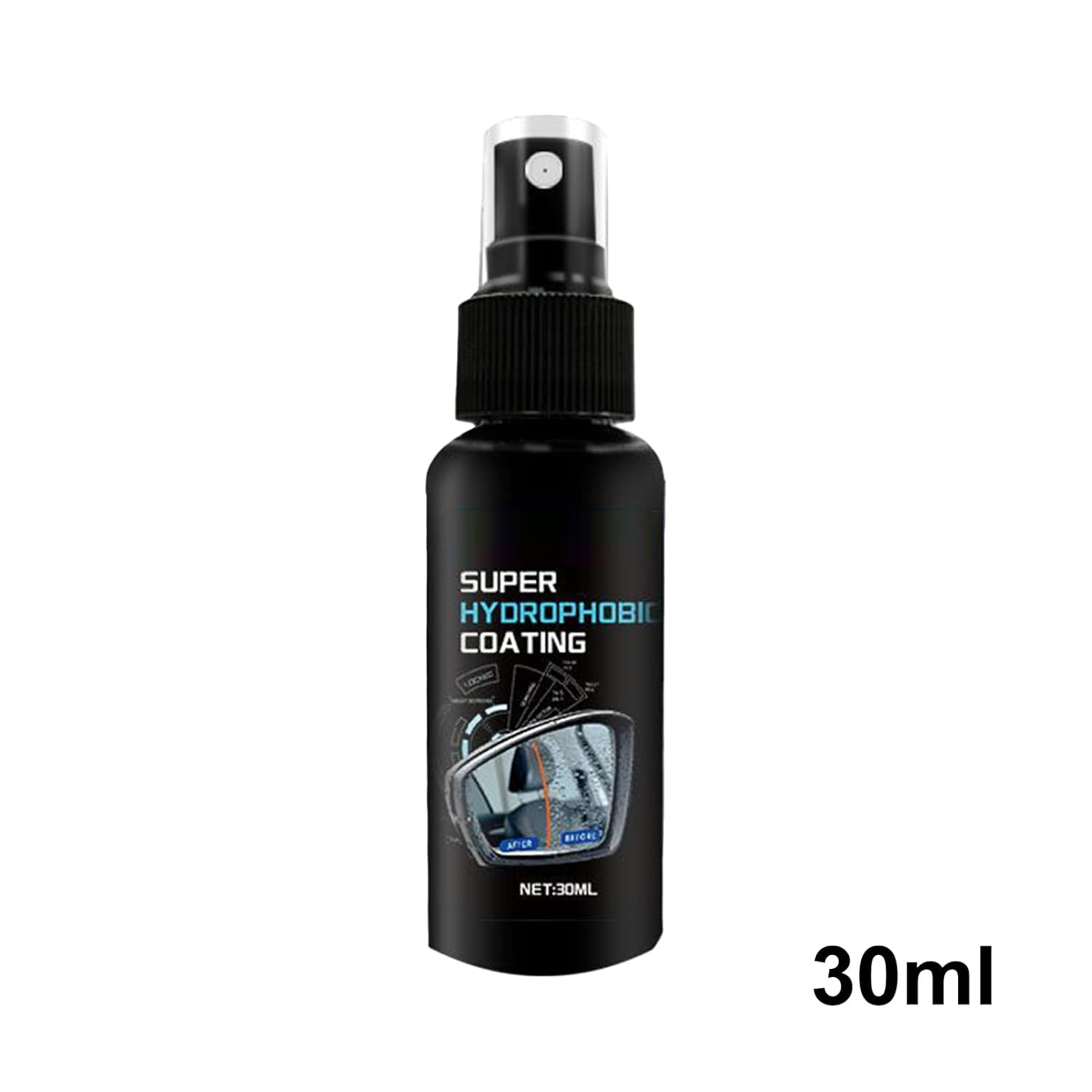 Car Glass Coating Spray,30Ml Rainproof Automotive Window Coating Agent | Anti-Fog Auto Window Restorer for Safe Driving Vehicle Maintenance Exterior Daily Care Rear View Mirror image number 1
