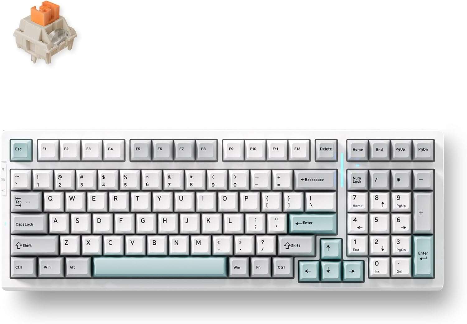 G98 PRO Wireless Mechanical Keyboard, Tri-Mode Connection Gaming Keyboard, Hot Swappable Custom Gasket Structure, Pre-Lubed Linear Switches, Double Shot PBT Keycaps RGB LED Backlit