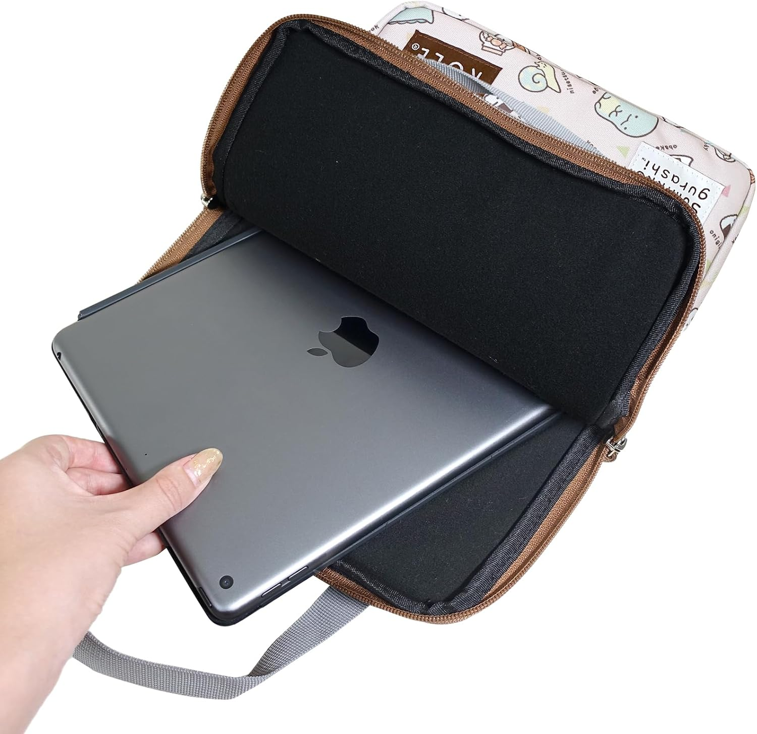 Title Role Sumikko Gurashi Backpack with Tablet PC Case Large Capacity Box Type for Girls - Blue image number 3