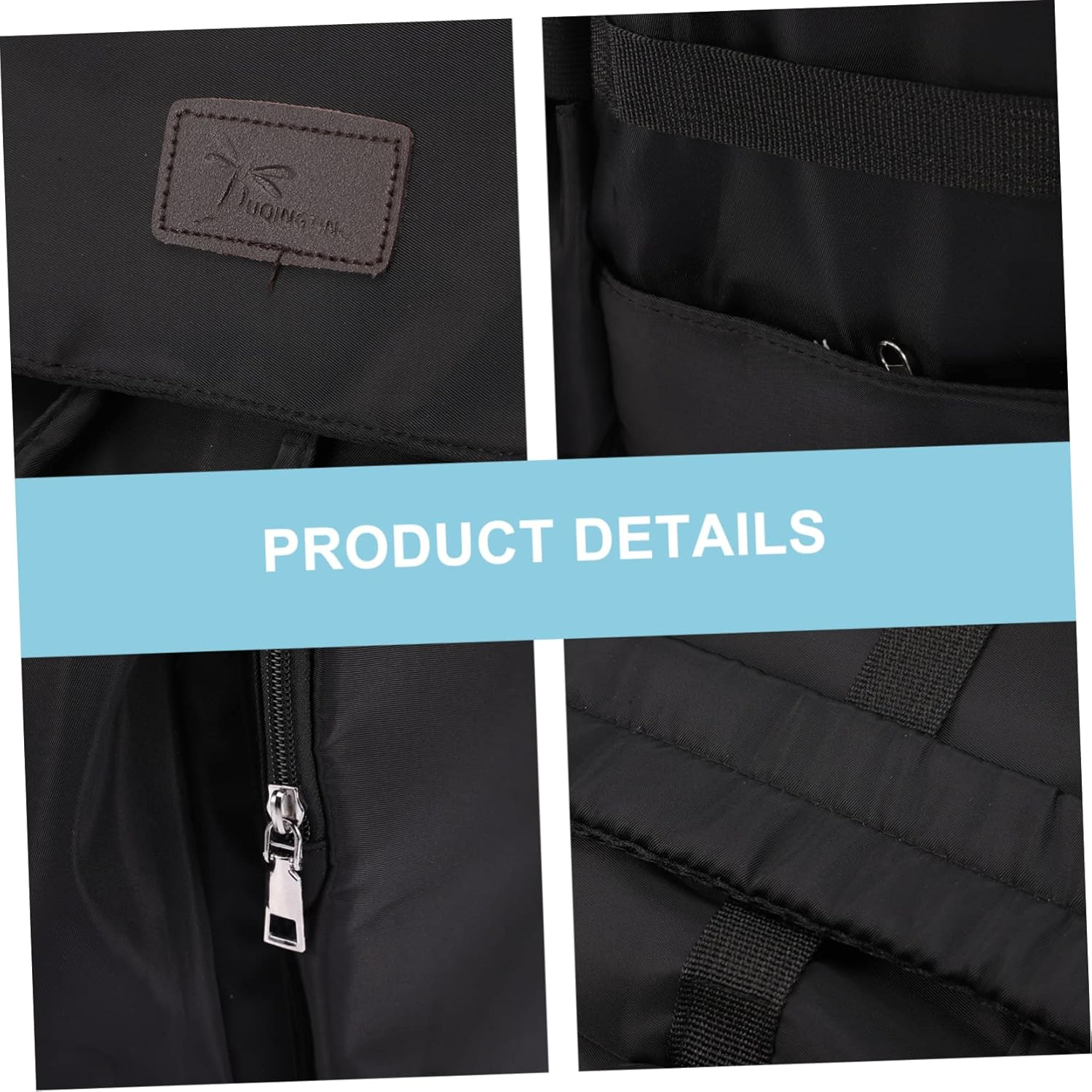 Ibasenice Nappy Bag Organizer Backpack for Diapers Toys Milk Bottles Dry Wet Separation image number 4