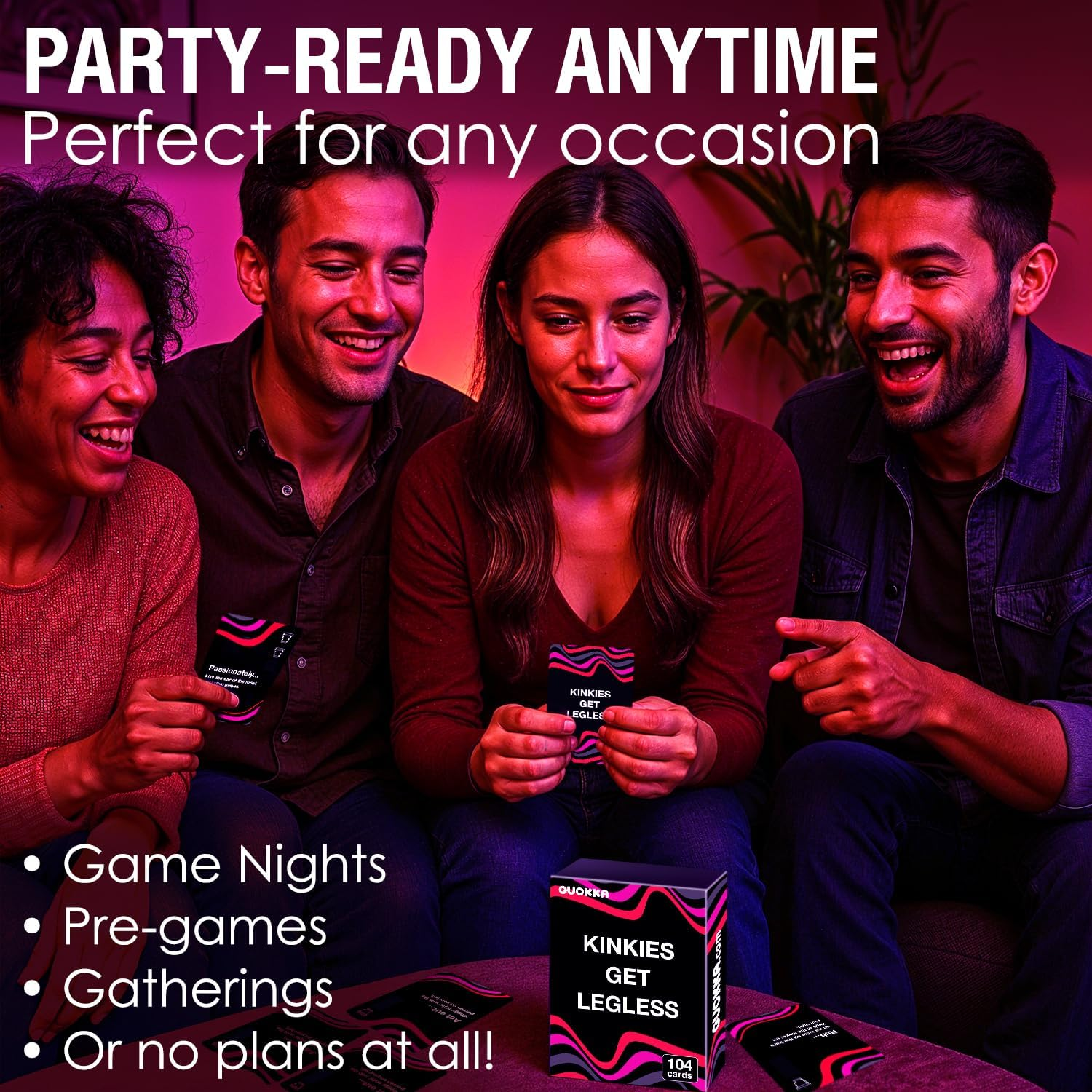 QUOKKA Party Card Game - Let&rsquo;S Get Daring - Fun and Challenging Party Board Game - Perfect for Adults and Groups Icebreaker Activities image number 3