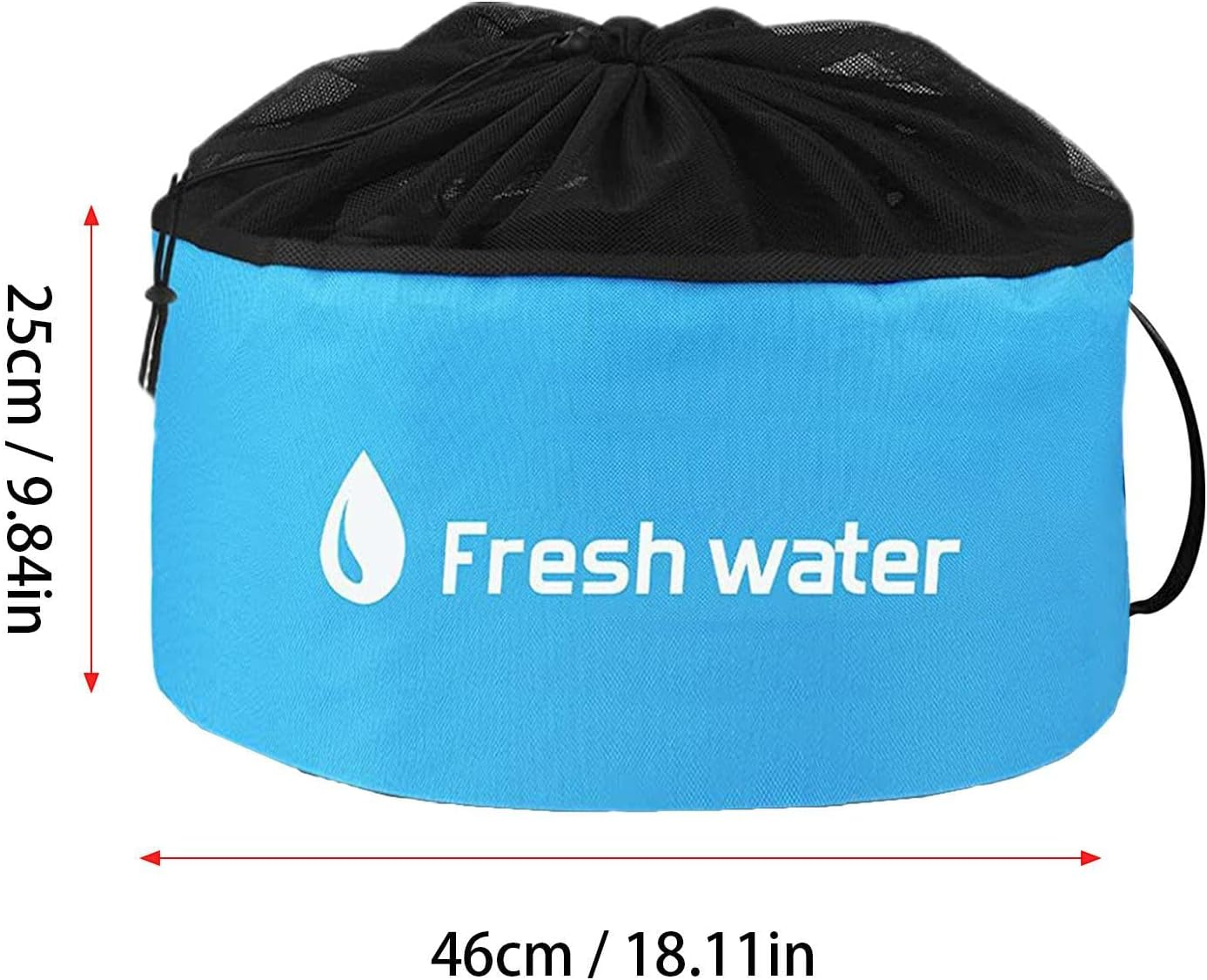 Hose Storage Bag Polyester Fiber Heavy Duty Mesh Bag 46X25Cm Caravan Camping Cable Organizer RV Equipment Storage Bags for Electrical Cords Sewer Hoses, Electrical Cords and Accessories image number 3