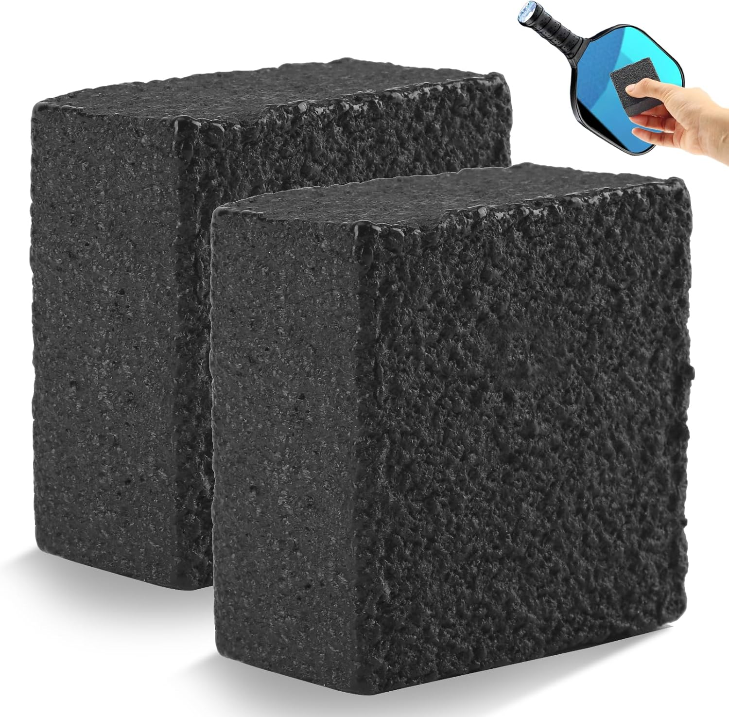 WALACT 2PCS Pickleball Paddle Eraser, Pickleball Paddle Cleaner, Quick & Effective Pickleball Accessories to Remove Ball Residue, Dirt and Scratches